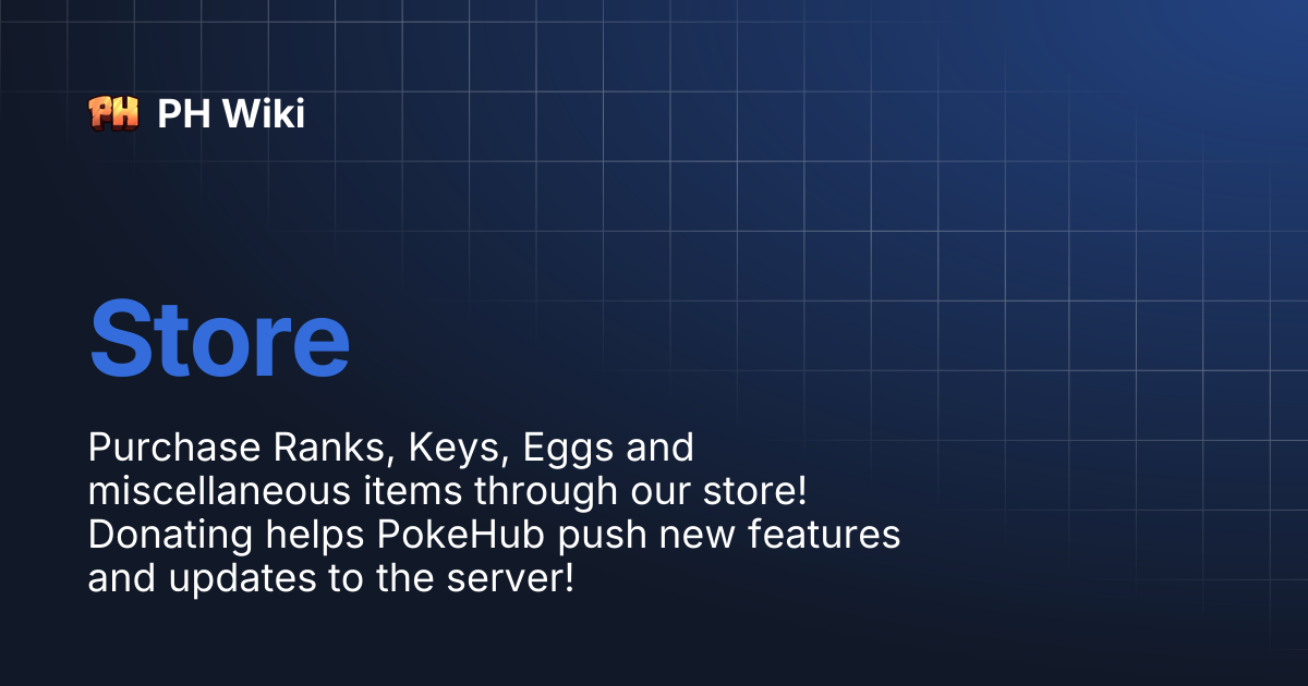 Store | PH Wiki